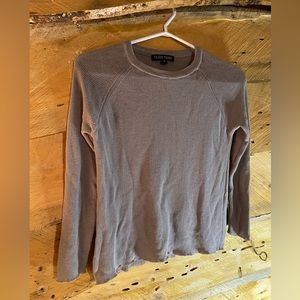 Eileen Fischer long sleeve top in grey size small